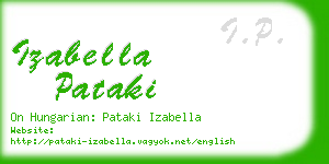 izabella pataki business card